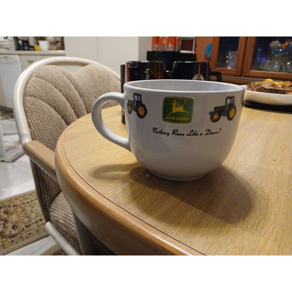 Gibson John Deere Coffee Mug Jumbo Super Size Tractor 24oz